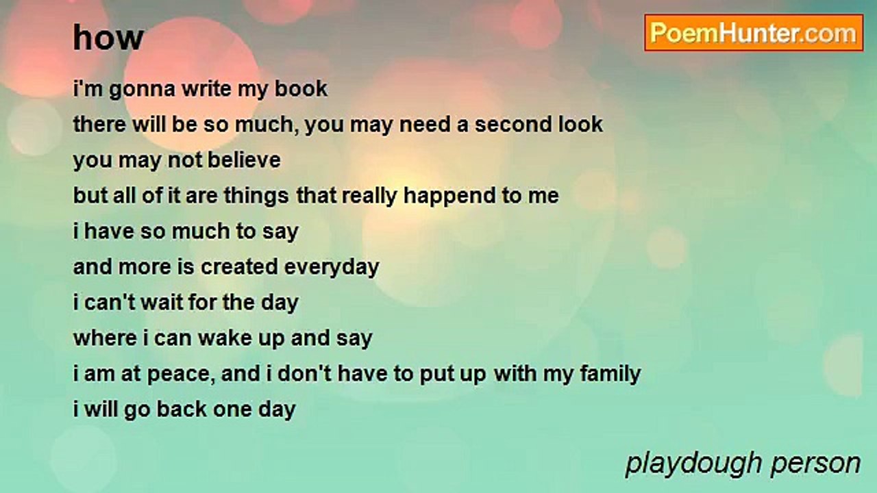playdough person - how