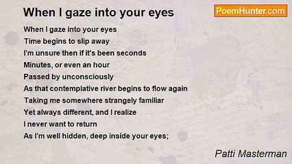 Patti Masterman - When I gaze into your eyes
