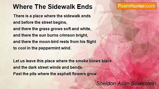 Sheldon Allan Silverstein - Where The Sidewalk Ends