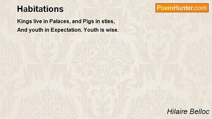 Hilaire Belloc - Habitations