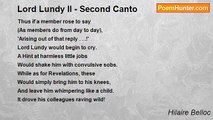 Hilaire Belloc - Lord Lundy II - Second Canto