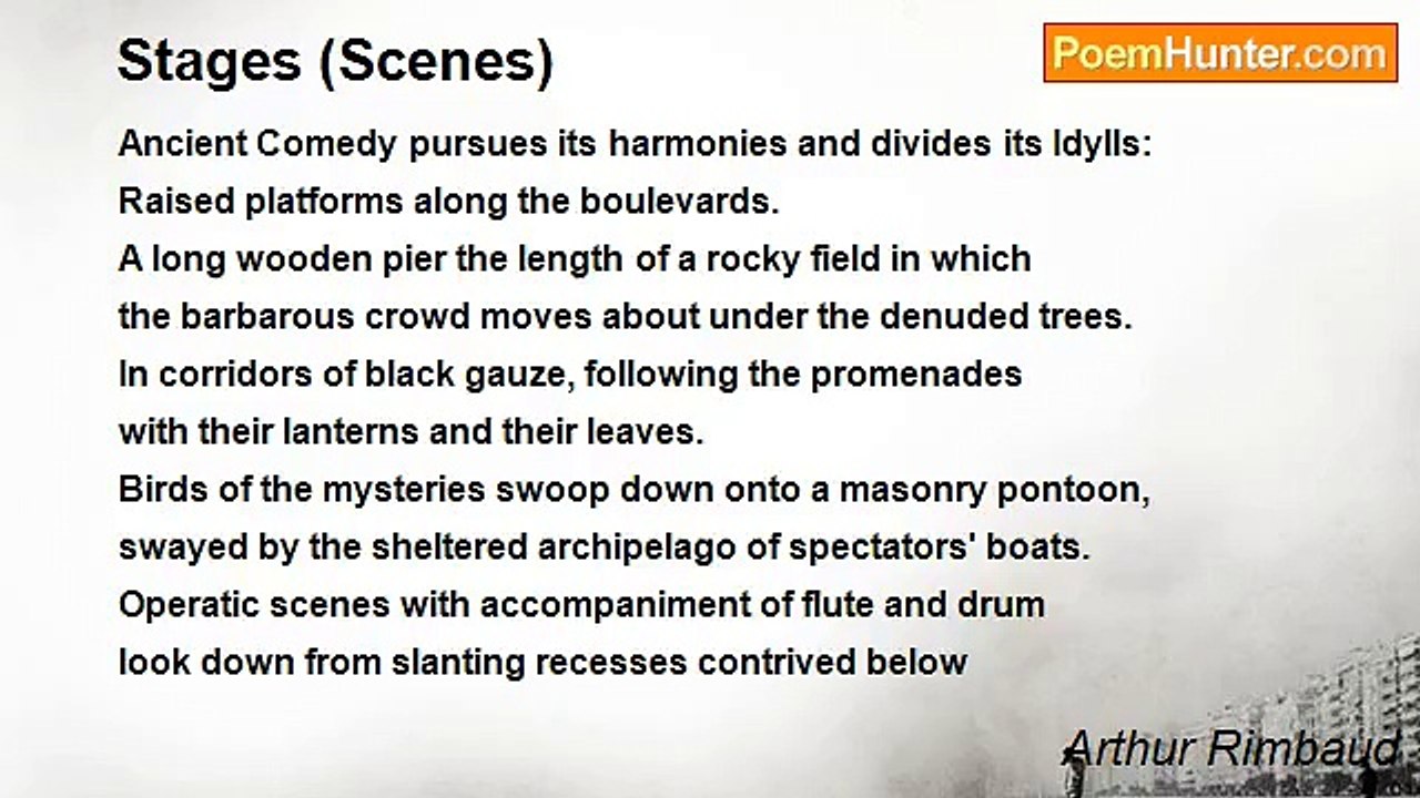 Arthur Rimbaud - Stages (Scenes)