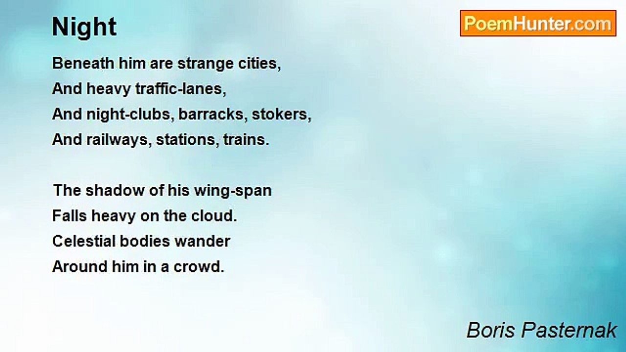 Boris Pasternak - Night