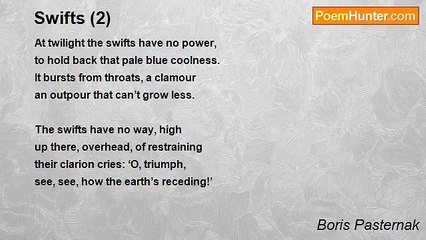 Boris Pasternak - Swifts (2)
