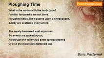 Boris Pasternak - Ploughing Time