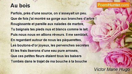 Victor Marie Hugo - Au bois
