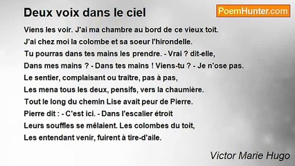 Victor Marie Hugo - Deux voix dans le ciel