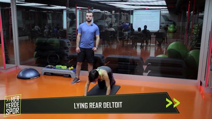 Arka Omuz Kaslarını Çalıştırmak için "Lying Rear Deltoit" - Her Yerde Spor