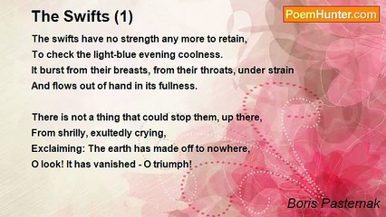 Boris Pasternak - The Swifts (1)