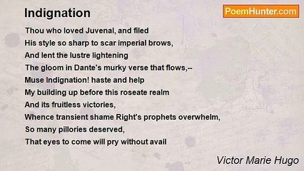 Victor Marie Hugo - Indignation