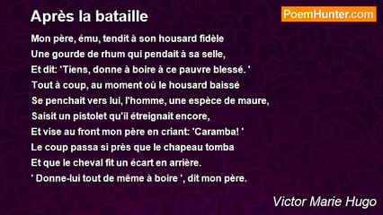 Victor Marie Hugo - Après la bataille