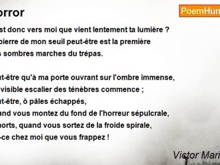 Victor Marie Hugo - Horror