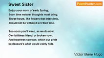 Victor Marie Hugo - Sweet Sister