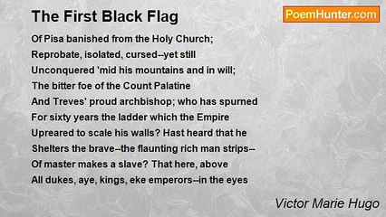 Victor Marie Hugo - The First Black Flag