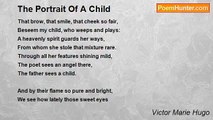 Victor Marie Hugo - The Portrait Of A Child