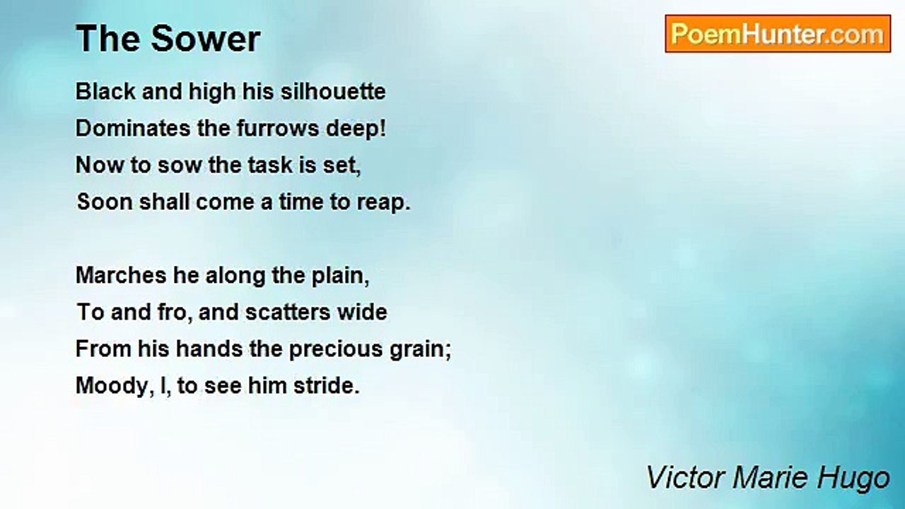 Victor Marie Hugo - The Sower