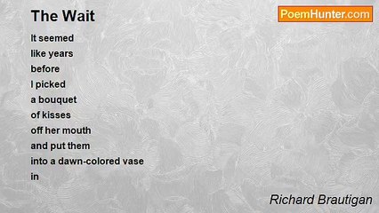 Richard Brautigan - The Wait