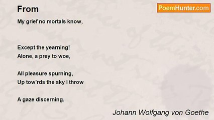 Johann Wolfgang von Goethe - From