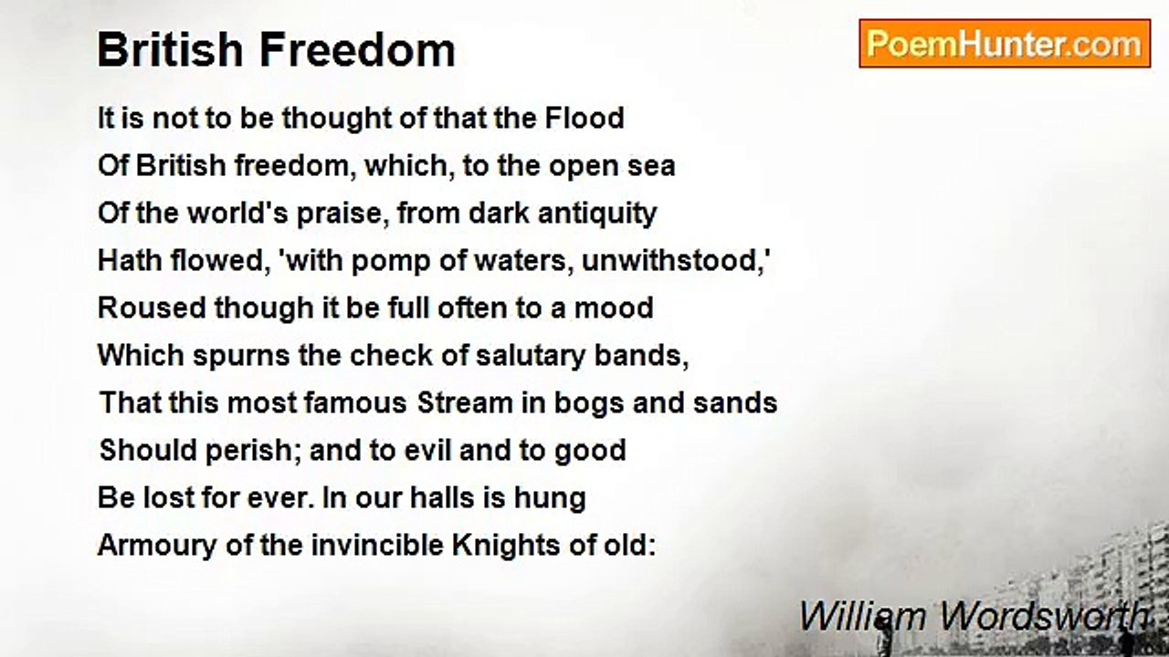 William Wordsworth - British Freedom