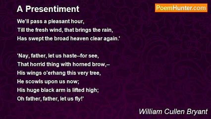 William Cullen Bryant - A Presentiment