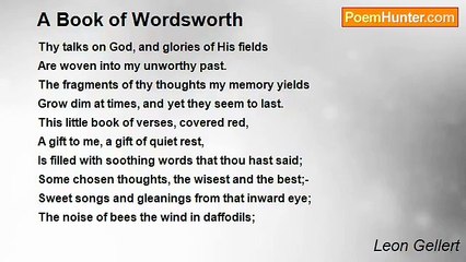Leon Gellert - A Book of Wordsworth