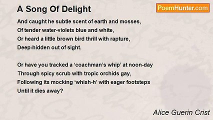 Alice Guerin Crist - A Song Of Delight