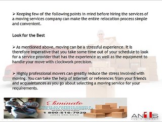 Breathe Easy with a Good Provider of Moving Services in Northern VA