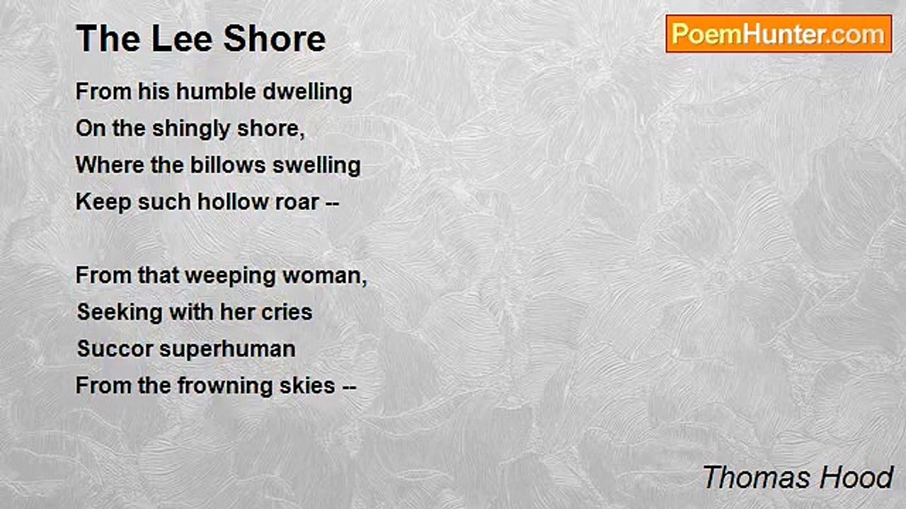 Thomas Hood - The Lee Shore