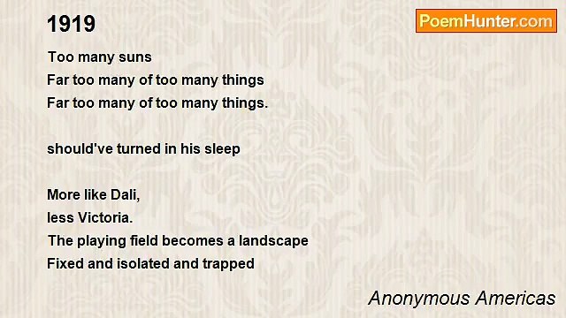 Anonymous Americas - 1919