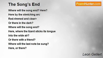 Leon Gellert - The Song’s End