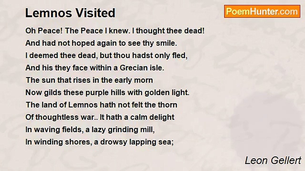 Leon Gellert - Lemnos Visited