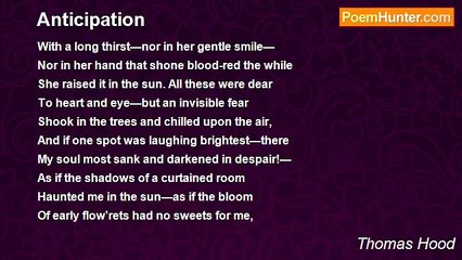 Thomas Hood - Anticipation