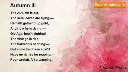 Thomas Hood - Autumn III