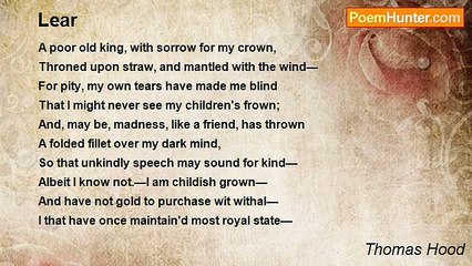 Thomas Hood - Lear
