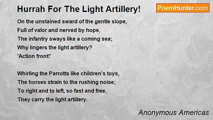 Anonymous Americas - Hurrah For The Light Artillery!