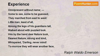 Ralph Waldo Emerson - Experience