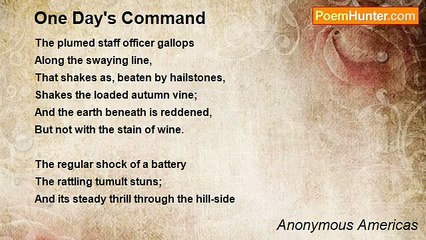 Anonymous Americas - One Day's Command