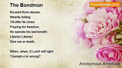 Anonymous Americas - The Bondman