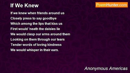 Anonymous Americas - If We Knew