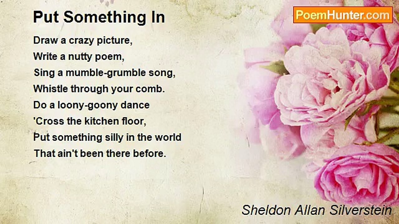Sheldon Allan Silverstein - Put Something In