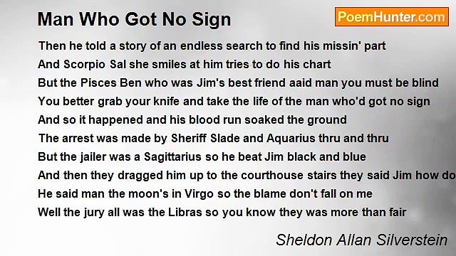 Sheldon Allan Silverstein - Man Who Got No Sign