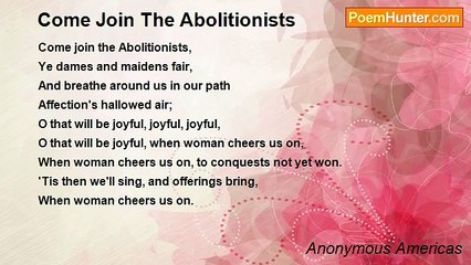 Anonymous Americas - Come Join The Abolitionists