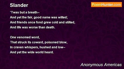 Anonymous Americas - Slander