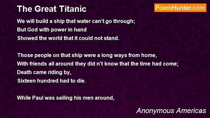 Anonymous Americas - The Great Titanic