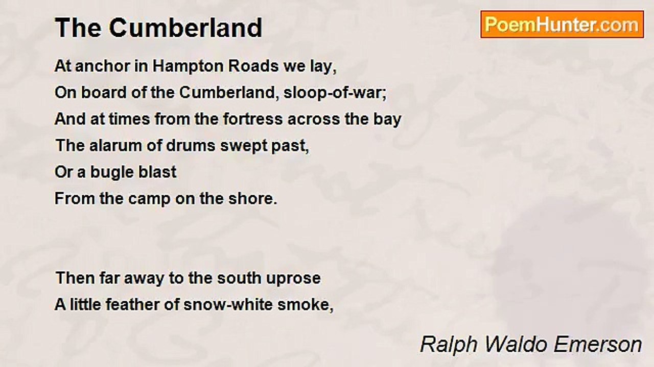Ralph Waldo Emerson - The Cumberland