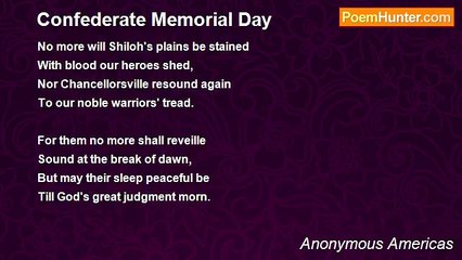 Anonymous Americas - Confederate Memorial Day
