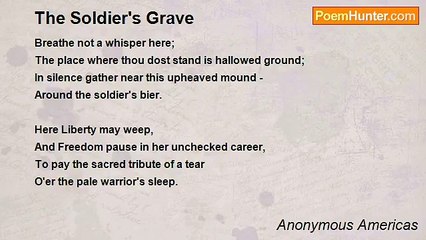 Anonymous Americas - The Soldier's Grave