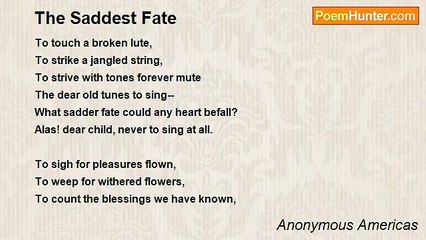 Anonymous Americas - The Saddest Fate