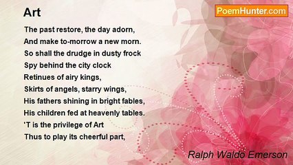 Ralph Waldo Emerson - Art