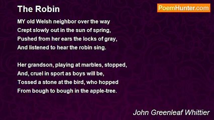 John Greenleaf Whittier - The Robin